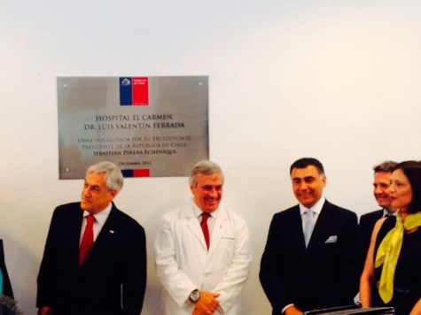 The President of Chile inaugurates the Hospital of Maipu