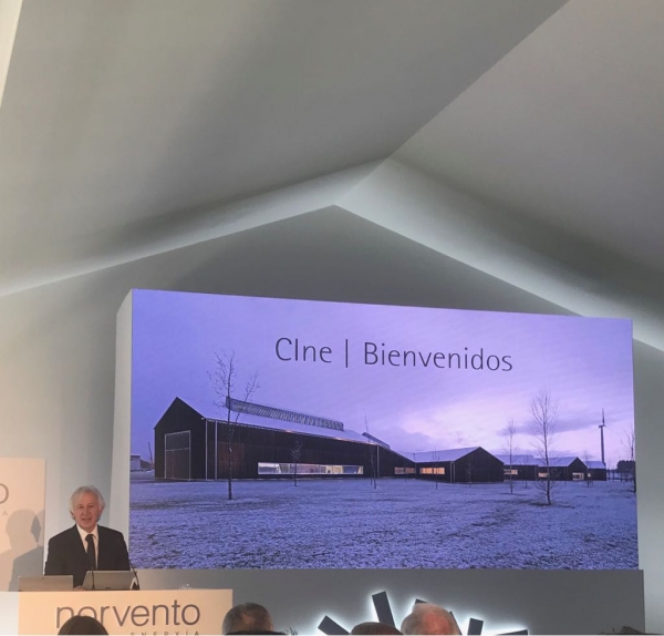Inaugura&ccedil;&atilde;o da Sede de Norvento, em Lugo, constru&iacute;da por SANJOSE, edif&iacute;cio de �Energia Zero� que cobre todas as suas necessidades energ&eacute;ticas com energias renov&aacute;veis