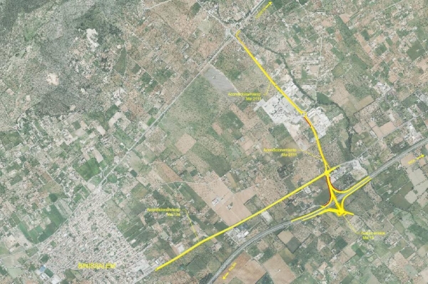 SANJOSE will carry out Stage I of the access to Lloseta from the MA-13 in Palma de Mallorca