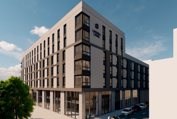 SANJOSE will build the new student residence Livensa Living at 149 Riera Blanca street in Barcelona