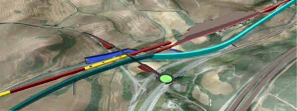 SANJOSE will build the Tafalla - Campanas section in Navarra belonging to the Cantabrian - Mediterranean High Speed Corridor