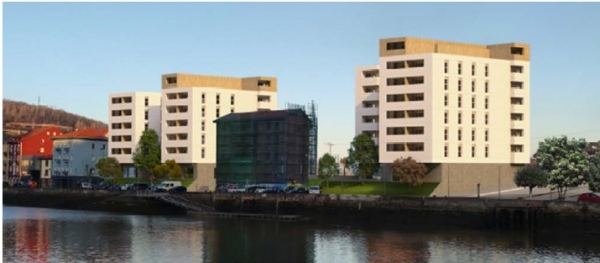 EBA construira le premier ensemble public de logements sociaux sur l'&icirc;le de Zorrotzaurre &agrave; Bilbao
